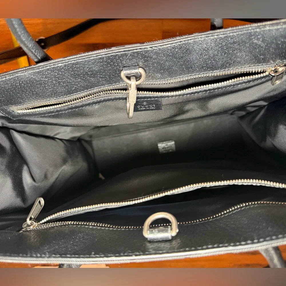 Gucci Off The Grid Long Tote GG Canvas with Gold Logo Patch